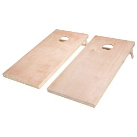 VEVOR Cornhole Set, 4x2 ft Corn Hole Game Boards, Solid Wood Portable Toss Board, Indoor and Outdoor Cornhole Play for Adults