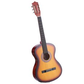 VEVOR Classical Guitar, 38 Inch, Wood Classical Guitar Starter Kit for Beginners, with Nylon Strings, Gig Bag, Strap, Tuner, Extra String, Pick,