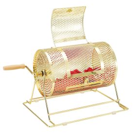VEVOR Raffle Drum,Holds 2500 Tickets or 100 Ping Pong Balls, Metal Lottery Spinning Drawing with Wooden Turning Handle