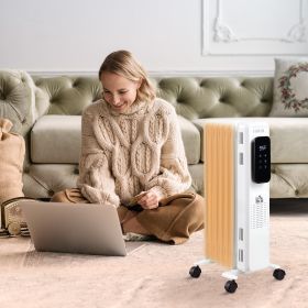 2-In-1 Portable Electric Tower Heater (Option: White-415x158x720 mm)